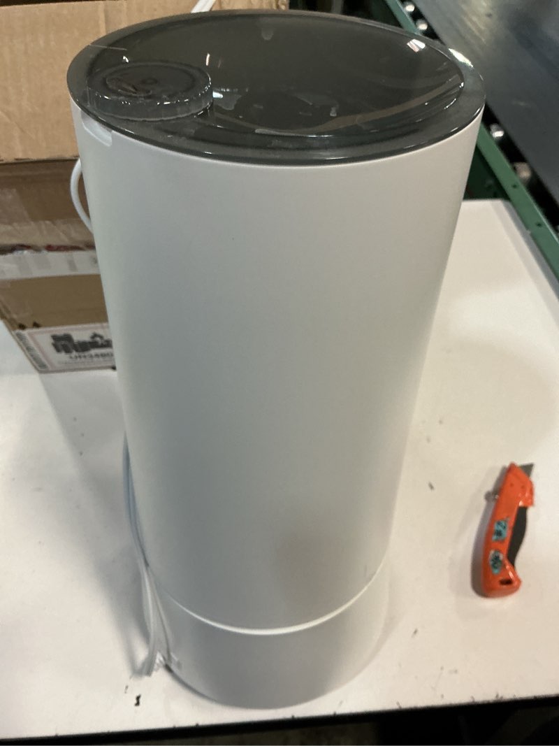 Condition photo showing As Is for pureguardian 90-hour, 1.6 gallon top fill cool mist ultrasonic humidifier for large rooms with humidistat, 12-hour timer, aroma tray bedroom, living room, office, white, h997w
