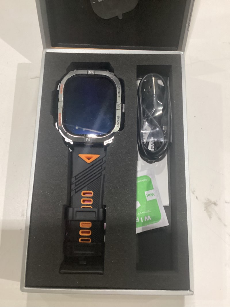 Condition photo showing Good Condition for military smart watch for men built-in gps with led flashlight compass, 2.13" amoled tactical smart watches with answer/make calls, 3atm waterproof fitness tracker for iphone android (black)