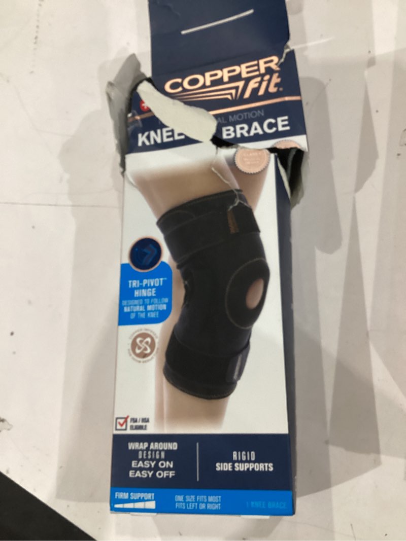 Condition photo showing Good Condition for copper fit® natural motion knee brace, adjustable and breathable, one size fits most