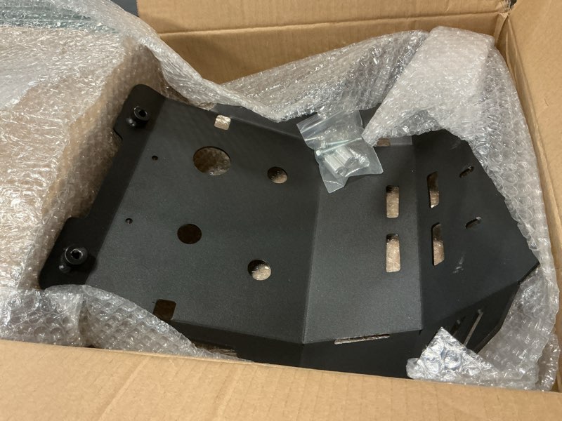 Condition photo showing Good Condition for Motorcycle Engine Skid Plate Bash Plate Compatible with Honda CRF300L CRF300 L ABS 2021 2022 2023 2024 2025 CRF300LS 2023 2024 2025 Aluminum Belly Pan Protective Cover(black)