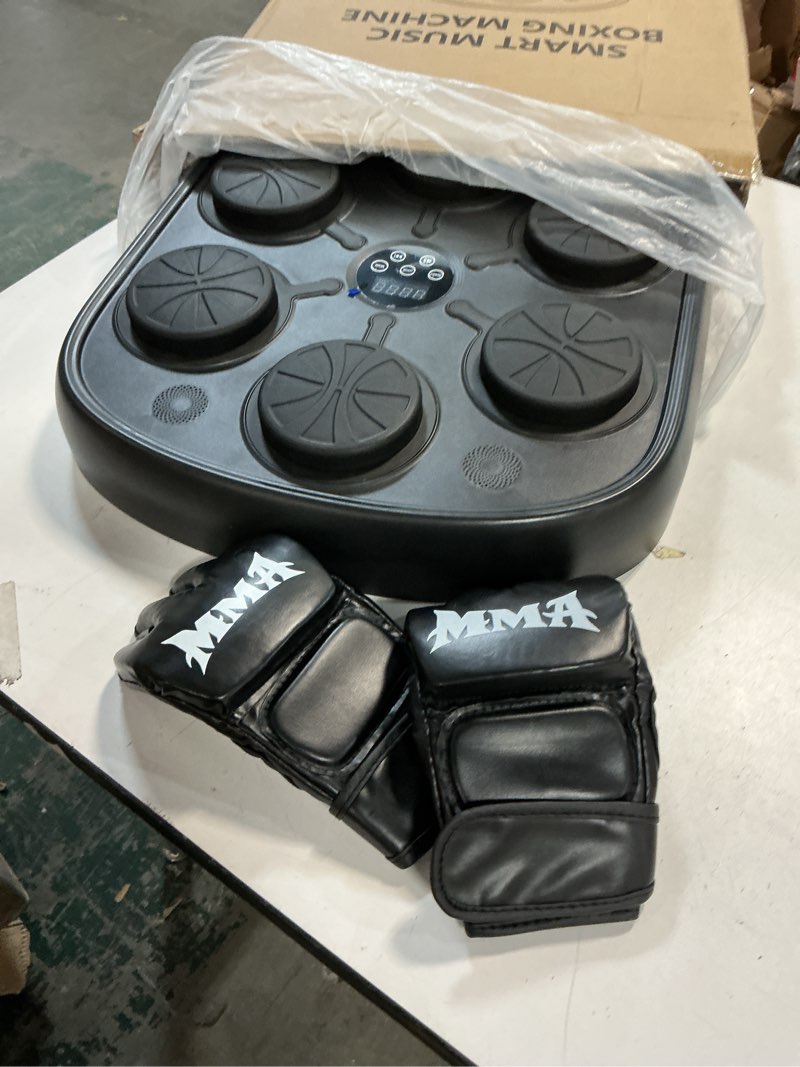 Condition photo showing Good Condition for Music Boxing Machine, Smart Music Punching Machine for Adults Kids, Bluetooth Music Sync, Wall-Mounted Workout/Training Equipment with Boxing Gloves, Suitable for Home Gym Office Indoor Exercise 8 Target-MBT15