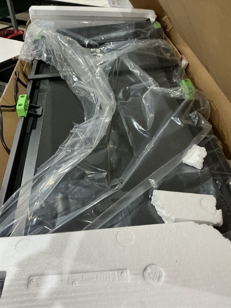 Condition photo showing As Is for walking pad with incline, akluer incline treadmills for home, 2.5 hp under desk treadmill small with remote control, walking pad small treadmill with led display black