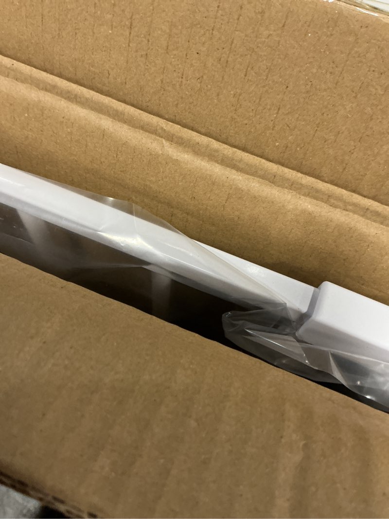 Condition photo showing Good Condition for fairy baby 24.0"-26.7" inch narrow baby gate, 38" extra tall dog gate for stairs & doorways, metal safety child gate for kids and pets, pressure mounted gate fence no drill, white white 24.0"-26.7"