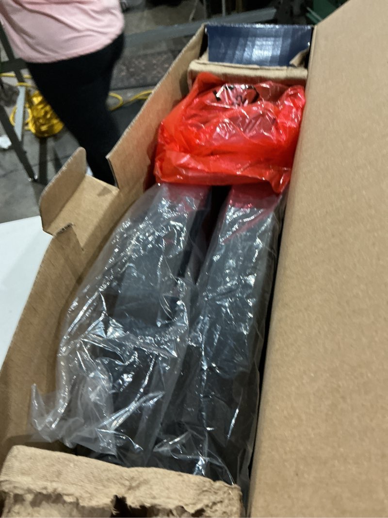 Condition photo showing As Is for project source edge light 1 -light 15-in matte black indoor/outdoor integrated led flush mount light 2 -pack
