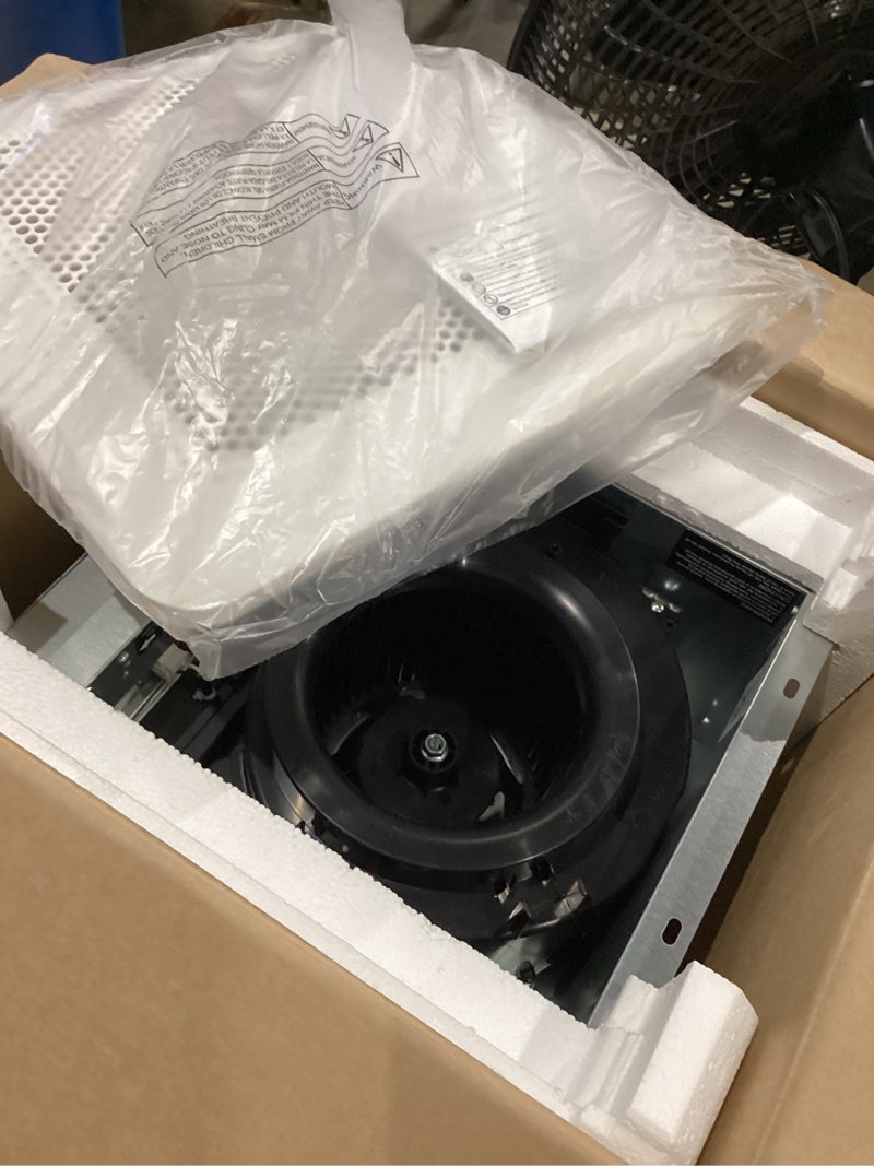 Condition photo showing As Is for panasonic whisperchoice dc 0.3-sone 150-cfm white bathroom ventilator fan, energy star