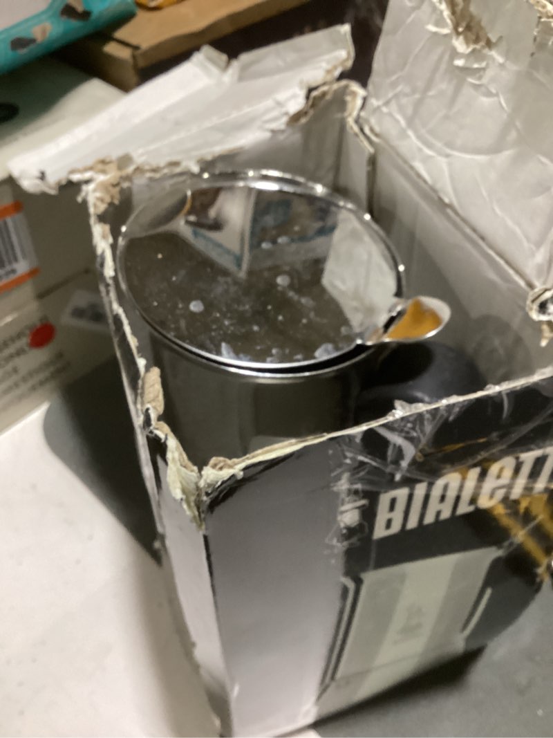 Condition photo showing As Is for bialetti - new venus induction, stovetop coffee maker, suitable for all types of hobs, stainless steel, 10 cups (15.5 oz), silver