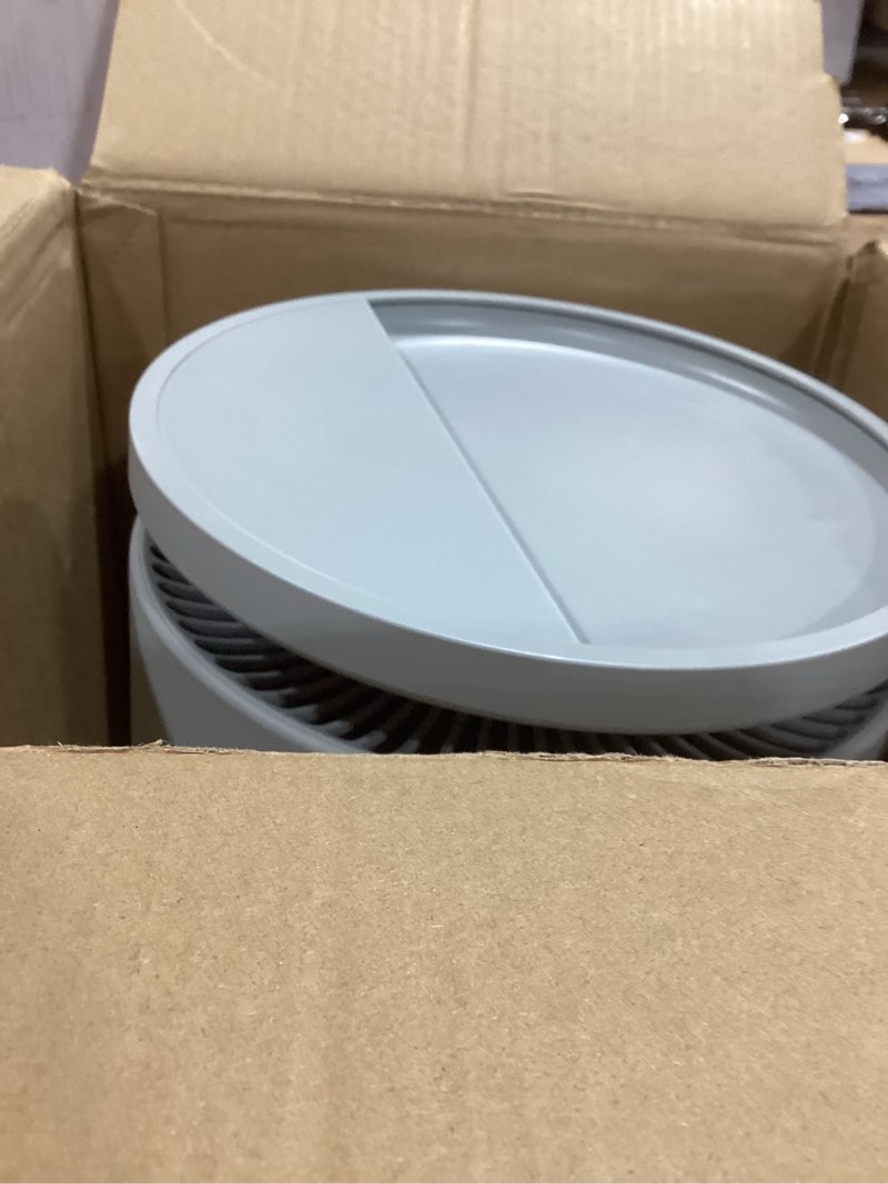 Condition photo showing As Is for blueair room humidifier - dreamwell - 72hr top-fill mist-free invisiblemist technology aroma stone for essential oils and soothing mood lighting - quiet operation for bedroom and home use, grey large - 7.6l grey