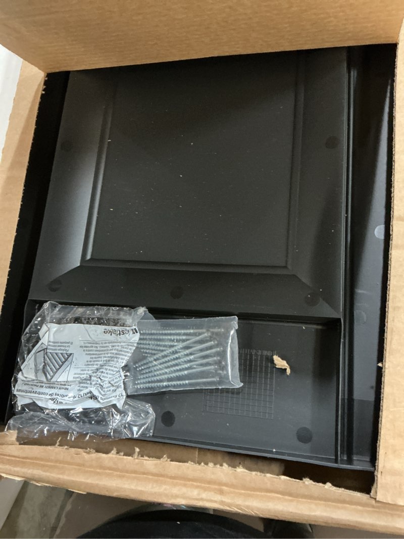 Condition photo showing Good Condition for Ekena Millwork Lifetime Vinyl LP2S14X05100BL Standard Two Equal Panel Vinyls, Raised Panel Vinyl Shutters, w/Installation Shutter-Lok's & Matching Screws (Per Pair), 14.75"W x 51"H, Black 002 - Black 14.75-in. W x 51-in. H