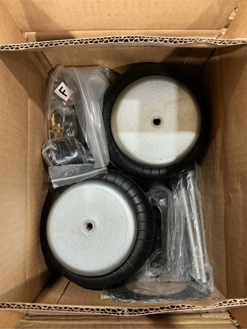 Condition photo showing Good Condition for retrue rear air bags suspension kit for 2007-2018 chevrolet chevy silverado gmc sierra 1500 truck towing, 5000 lbs of load leveling capacity, replacement for firestone 2430 ride rite airbags