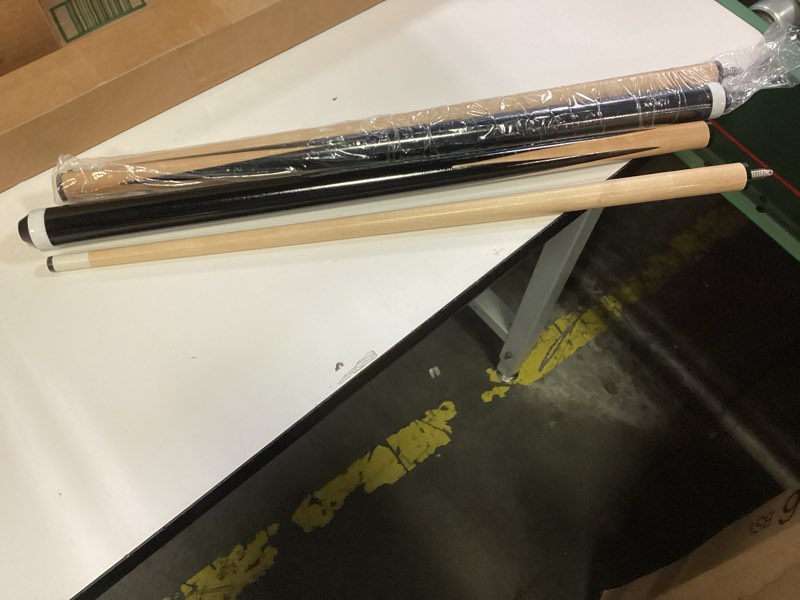 Condition photo showing Good Condition for Pool Cue Sticks – 42"/48"/58" Billiard Cues with 13mm Leather Tip – 17oz/18oz Standard or 20oz Heavy – Set of 2 or 4 – Durable 2-Piece Pool Sticks for Beginners, Adults, Home & Bar 42" set of 2