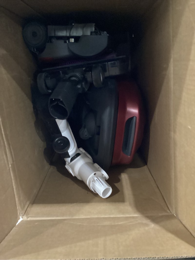 Condition photo showing As Is for USED NOT TESTED Kenmore 81414 Bagged Canister Vacuum Cleaning Tools, 400 Series + Telescoping Wand, Red Kenmore 400 Series + Telescoping Wand