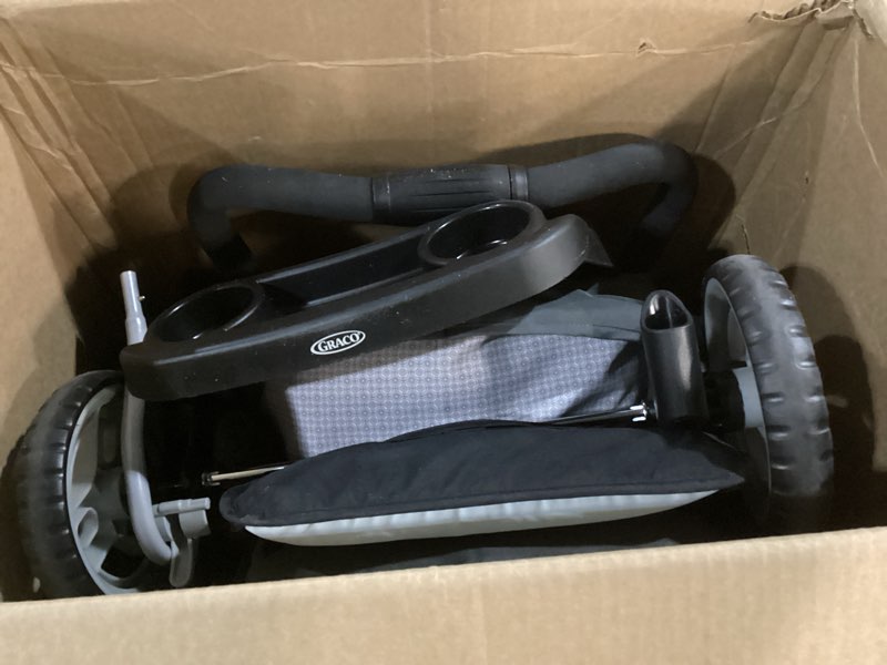 Condition photo showing As Is for Graco DuoGlider Double Stroller | Lightweight Double Stroller with Tandem Seating, Glacier