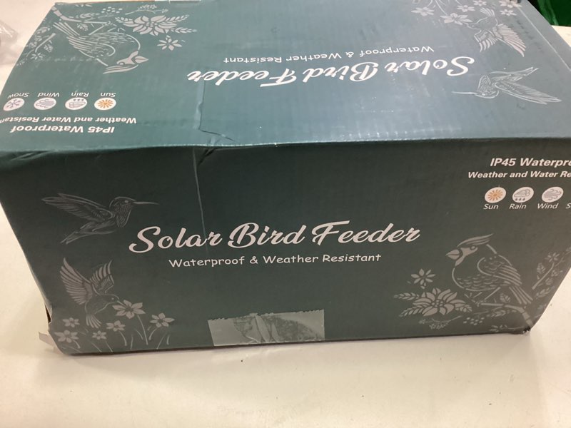 Condition photo showing New/Like New for 2 Pack Bird Feeders for Outdoors Hummingbird Garden Decor Gifts for Women Mom Grandma Solar Lanterns Outdoor Waterproof Metal Solar Decoration OutsideLED Lanterns for Yard, Patio, Lawn, Pathway Grass Hummingbird-2 Pack