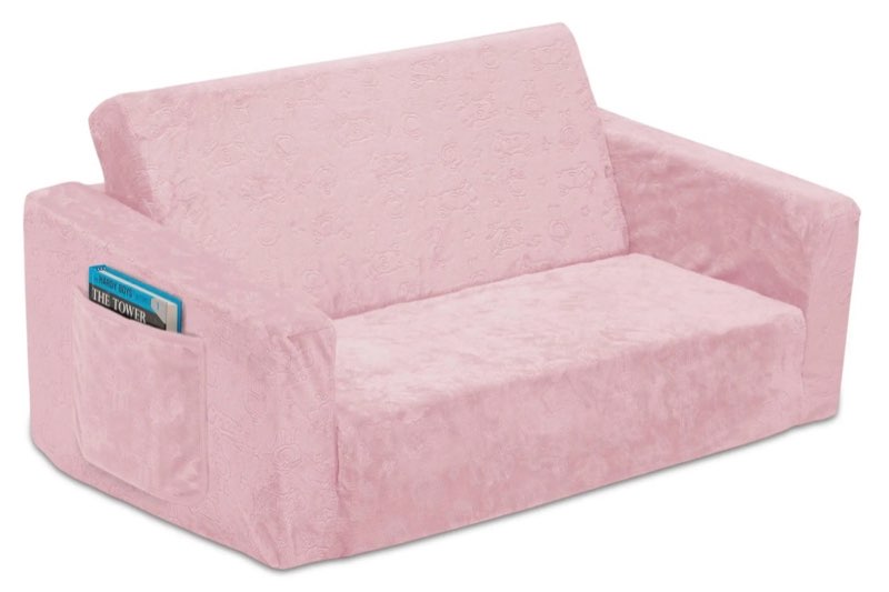 Serta Perfect Sleeper Extra Wide Kids Convertible Sofa to Lounger by Delta Children