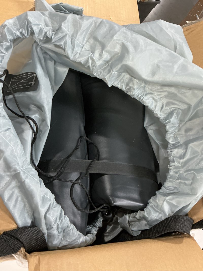 Condition photo showing As Is for OhGeni 18" Luxury Full Air Mattress with Built-in Pump, Inflatable Bed with Silk Foam Topper for Superior Comfort, Premium Blow-Up Mattress for Home, Camping & Guests, Easy Setup, Extra Support, Black