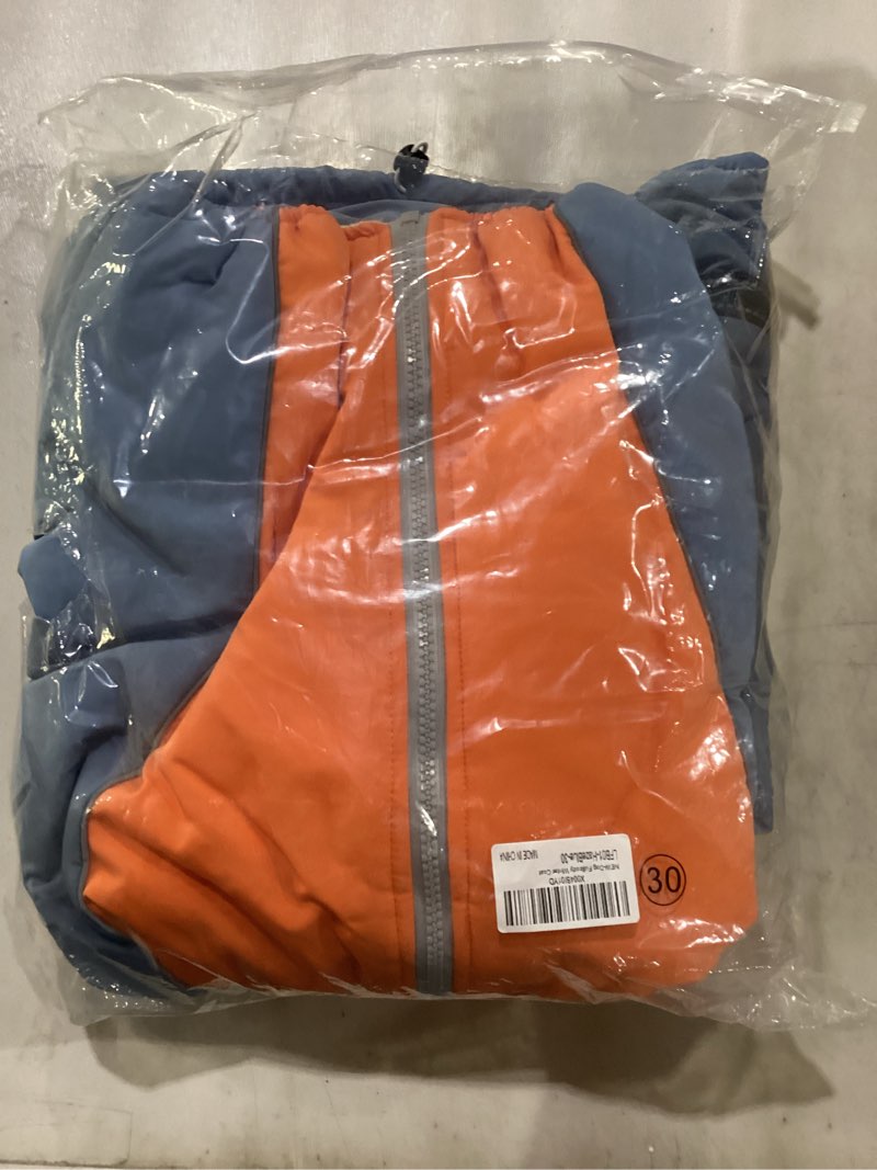 Fullbody Warm Coat for Medium Large Dogs, Zip Up Thick Fleece Lined Snow Jacket, Outdoor Windproof R