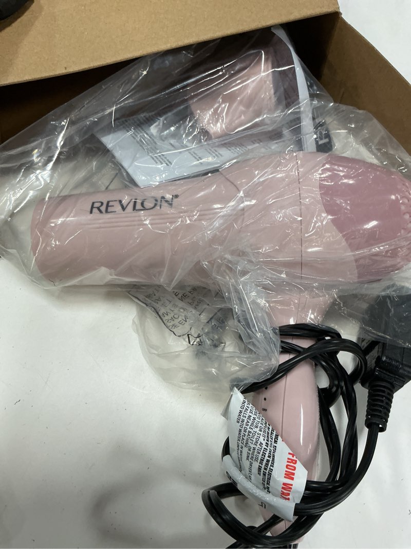 Condition photo showing Good Condition for revlon essentials frizz control ionic hair dryer, 1875 watts, light pink