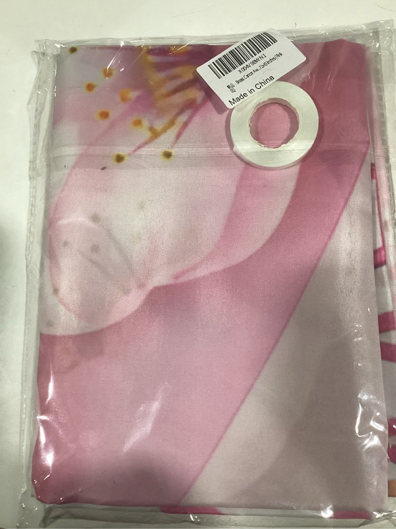 genmai bisi Backdrop,Pink Ribbon Banner Decor, Breast Cancer Awareness Decorations Love Hope Faith Strength Charity Activities Background for Party-71x43 inches (Pink 01)