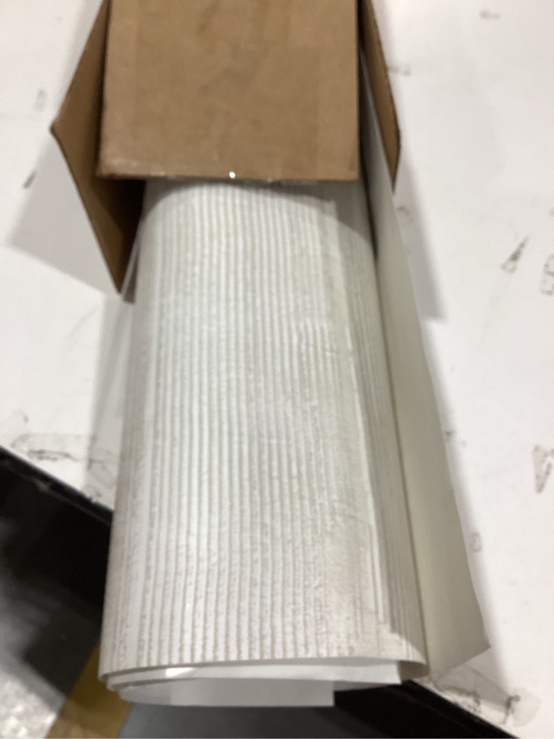 Condition photo showing New/Like New for RoomMates Beige Dimensional Square Plaster Peel and Stick Wallpaper, RMK12680PLW