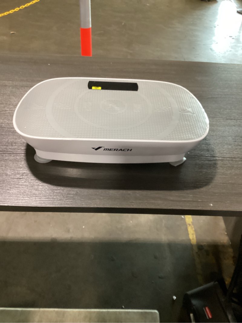 Condition photo showing As Is for merach 350lbs bluetooth vibration plate exercise machine