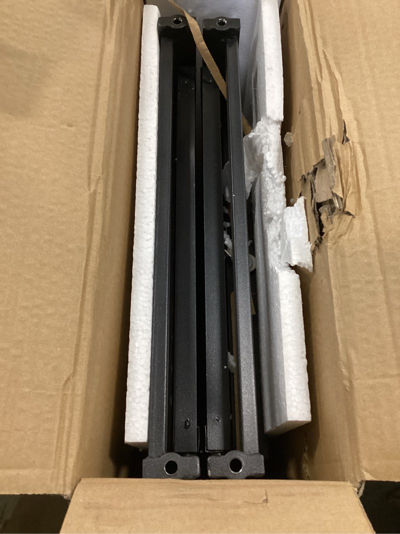 Condition photo showing Good Condition for Himix Storage Shelves with 6 Hooks, 3 Tier Foldable Shelf with Wheels, Metal Storage Shelving Unit Rolling Cart, Utility Shelf Rack Organization Shelves for Pantry, Kitchen, Black - No Assembly 3-Tier Black