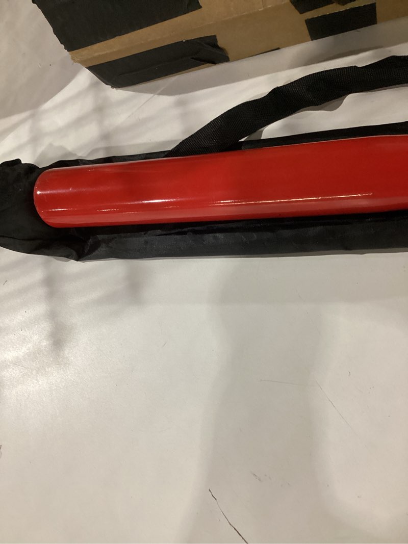 Condition photo showing New/Like New for Baseball Bat Steel with Carrying Bag 28 IN Red
