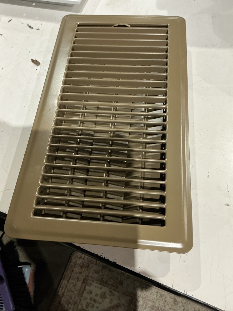 Condition photo showing As Is for reliabilt steel brown floor register