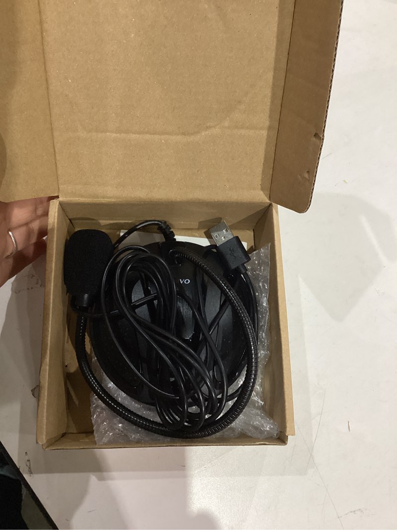 Condition photo showing Good Condition for Plug & Play USB Computer Microphone, Flexible Gooseneck Desk Microphone for Podcasting, Streaming, Conference, Noise Canceling Microphone with Mute Button LED for PC/Mac