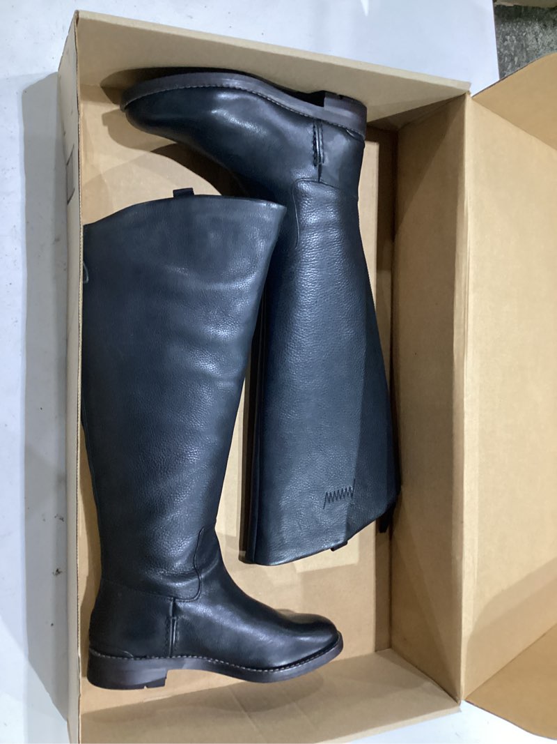 Condition photo showing Good Condition for franco sarto womens meyer knee high flat boots 5 black