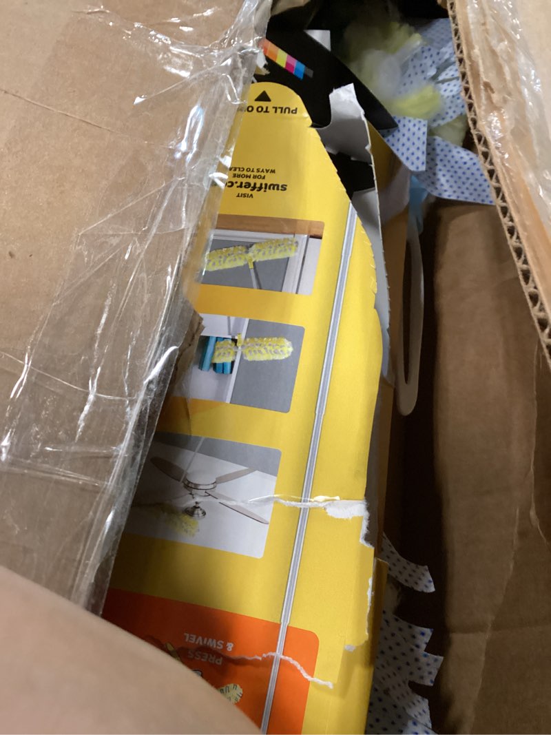 Condition photo showing As Is for Swiffer Duster Kit with 6 ft Super Extendable Handle, Heavy Duty Starter Kit with 8 Refills