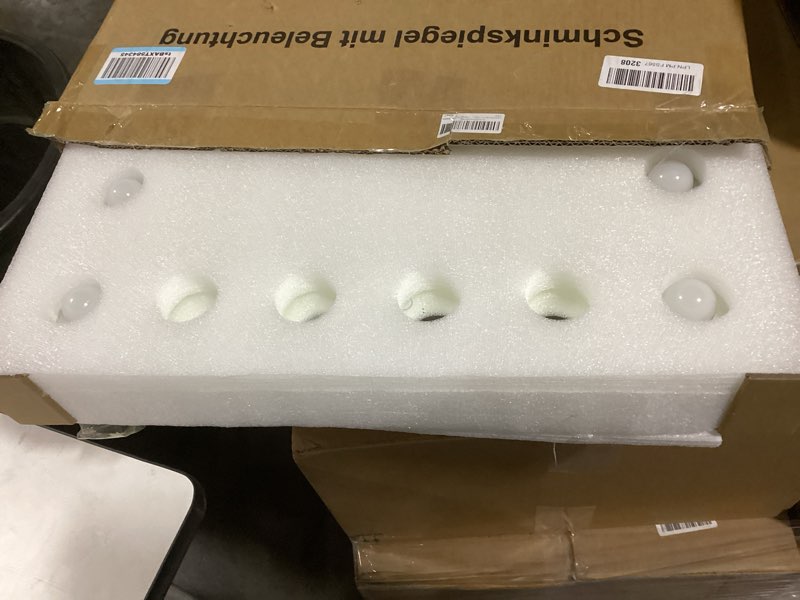 Condition photo showing Good Condition for M MIVONDA Vanity Mirror with Lights, Lighted Makeup Hollywood Mirror with Dimmable 3 Color Lights LED Bulbs for Desk and Wall, Mirrors with Plug-in and USB Charger for Bedroom 20"x17"