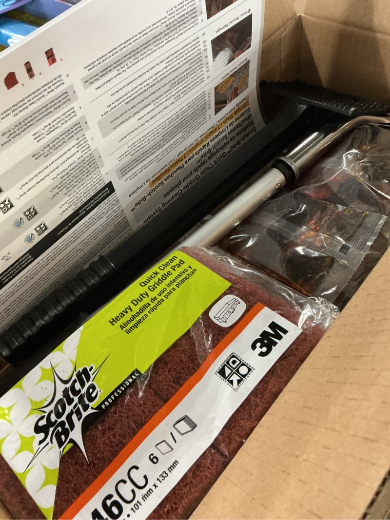Condition photo showing New/Like New for scotch-brite professional quick clean griddle cleaning system starter kit