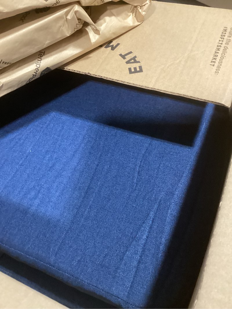 Condition photo showing Good Condition for AAAAAcessories D-Shaped Chair Cushions, 2" Thick Dining Chair Pads with Ties and Removable, Machine-Washable Cover, 17" x 16", Set of 8, Blue Blue 8 Count(Pack of 1)