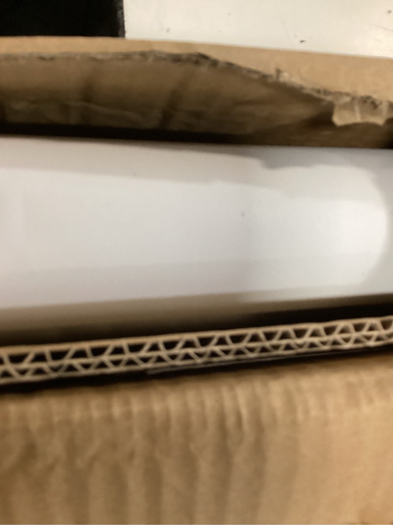 Condition photo showing Good Condition for no drill no tools 100% blackout roller shade | uv protection | easy-care fabric | roller blind for windows & doors | pull down window shade - white (34" w x 75" h) no drill-white 34"w x 75"h