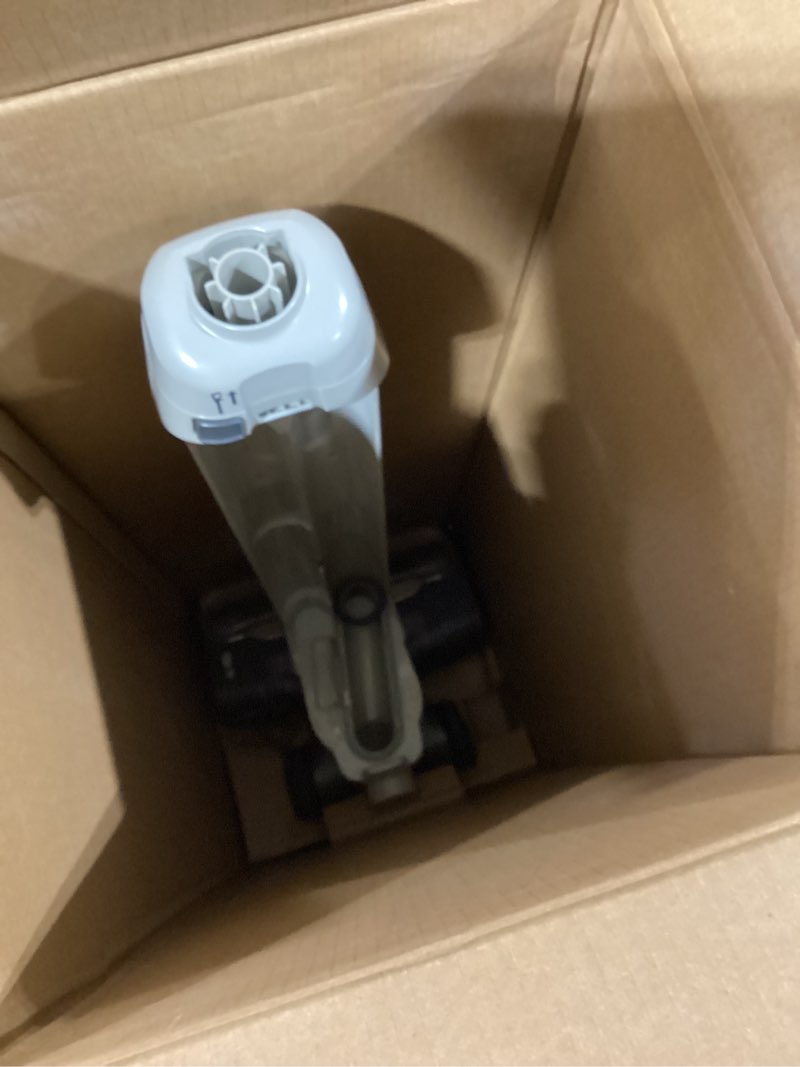 Condition photo showing As Is for incomplete   kenmore cu7005 litening 24v cordless upright vacuum with lift-up & hair eliminator nozzle, brushless motor, up to 80 mins of runtime, hepa filter & led display for carpets, hard floor & pets, white