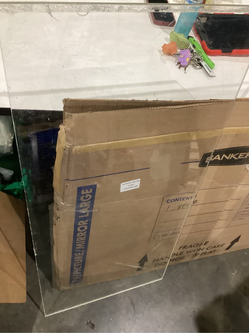 Condition photo showing As Is for 1pcs 8 x 10” clear acrylic sheet plexiglass - 1/8”(3mm) thick, use for craft projects, signs, diy projects and more; cut with saw or hand tools, no laser cut (2 pieces) 8\" x 10\" 3mm thick (1/8”