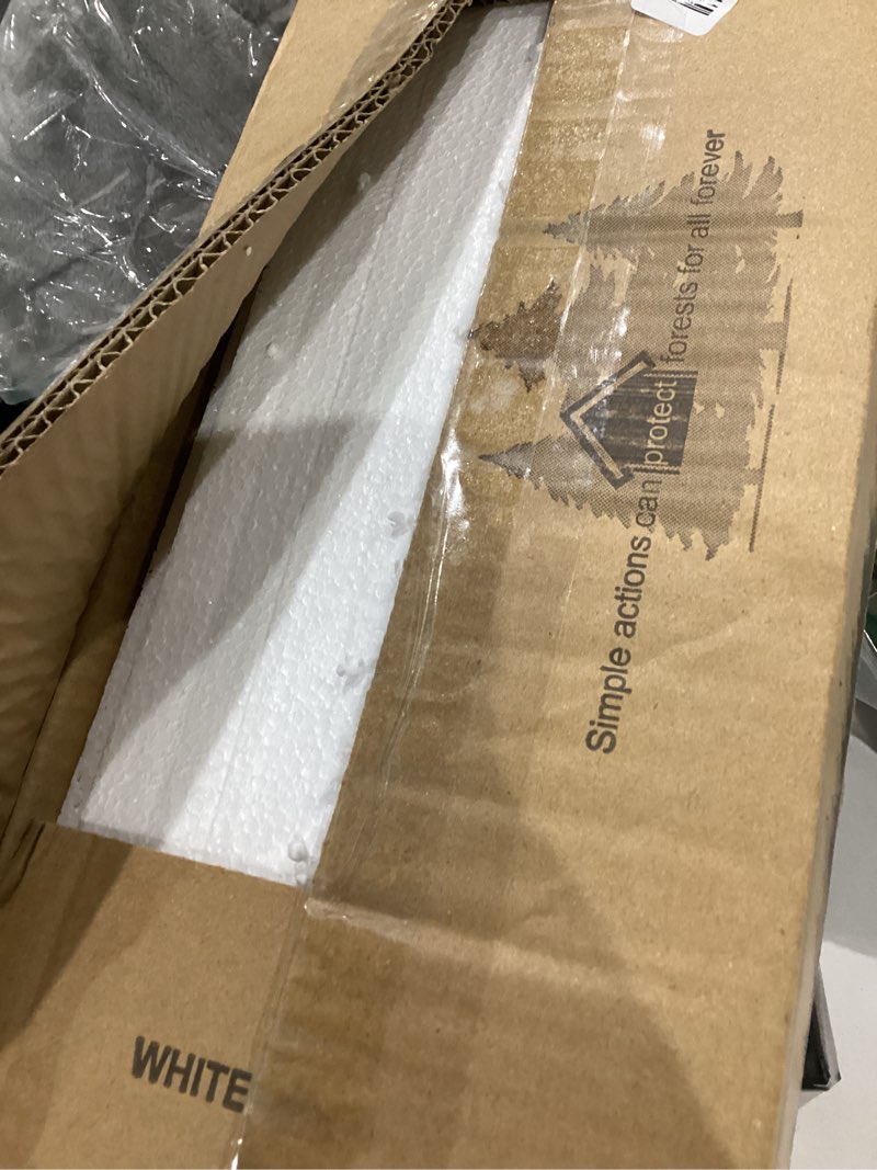 Condition photo showing Good Condition for richer house white floating shelves set of 3, modern bathroom shelves wall mounted shelves for wall decor, over toilet white wall shelves for bathroom bedroom, living room, kitchen white 2+1