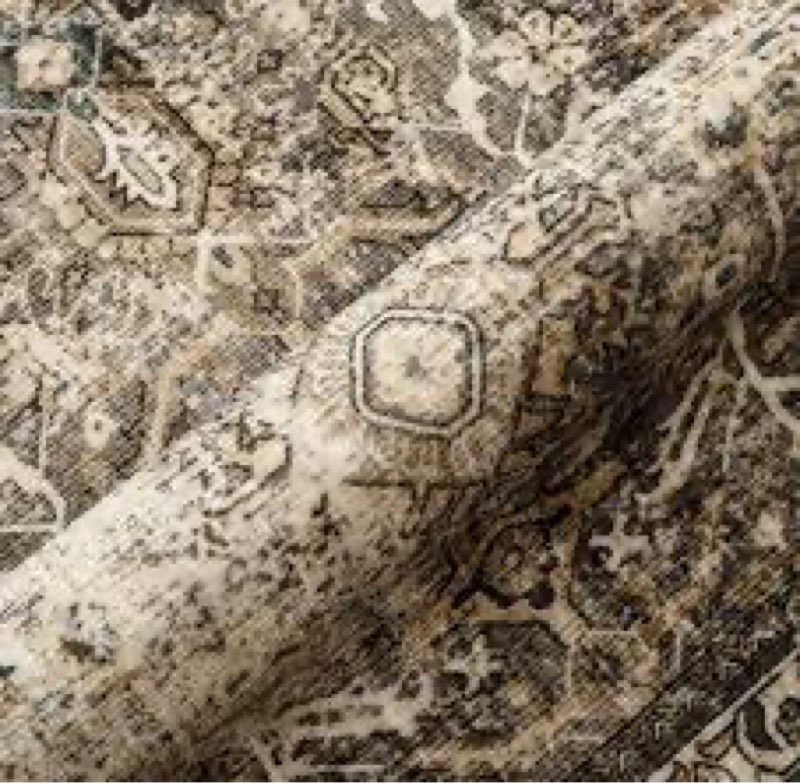 Darcie Traditional Medallion Area Rug in beige