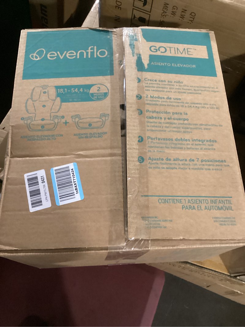 Condition photo showing New/Like New for evenflo gotime lx booster car seat (astro blue)