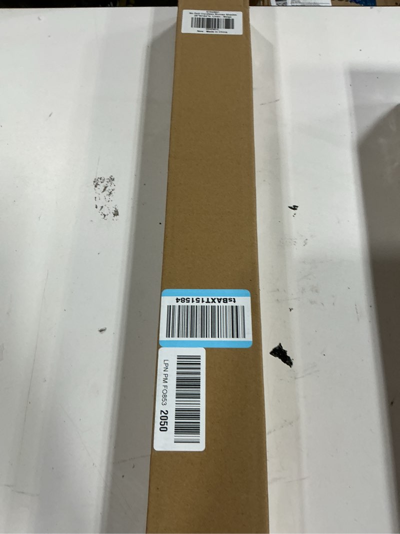 Condition photo showing New/Like New for lazblinds no drill roman shades for windows, cordless blackout window shades with uv protection, polyester fabric for bedroom & living room, 28" w x 64" h, beige blackout - faux linen - beige 28"w x 64"h