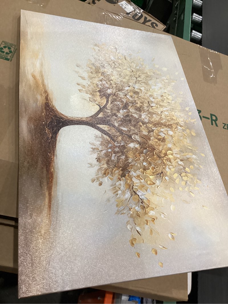 tree of life gold canvas wall art modern luxury golden big tree painting picture wall decor abstract
