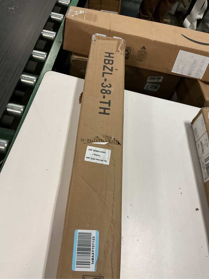 Condition photo showing New/Like New for Kokorona Cordless Sheer Bamboo Roman Shades with Valance, Light Filtering Woven Bamboo Blinds for Windows, Natural Window Blinds Roll Up Shades for Home & Patio, 38" W x 64" H, Light Russet 38"W x 64"H