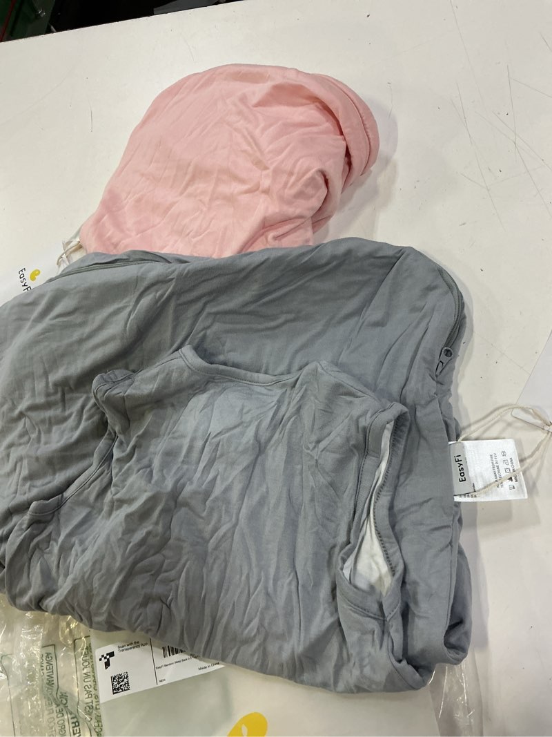Condition photo showing Good Condition for supersoft rayon made from bamboo sleep sack 24-36 months 0.5 tog toddler sleep sack 2t baby wearable blanket 3t with 2-way zipper summer unisex sleeping bag for babies (2 pack) pink & gray xxl(24-36m) pink & gray