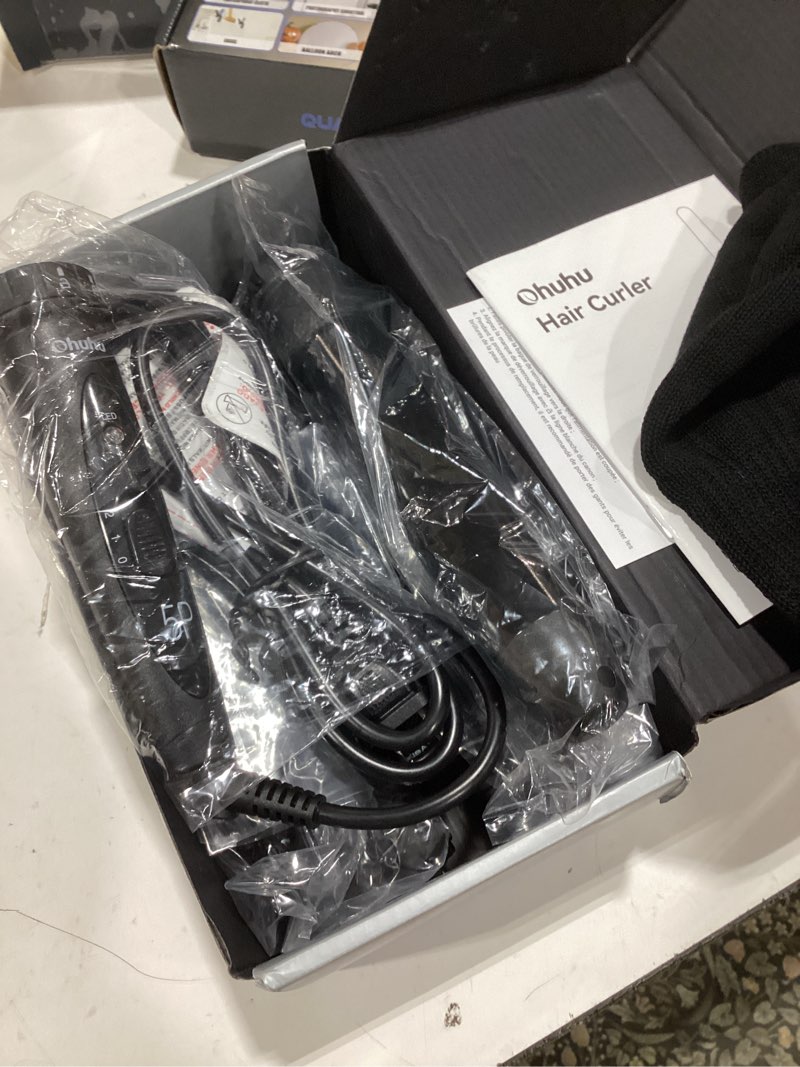 Condition photo showing Good Condition for 5 in 1 curling wand set: ohuhu curling iron wand 5pcs 0.35 to 1.25 inch interchangeable ceramic barrel heat protective glove 2 clips dual voltage hair curler for girl women black black 5 in 1 set
