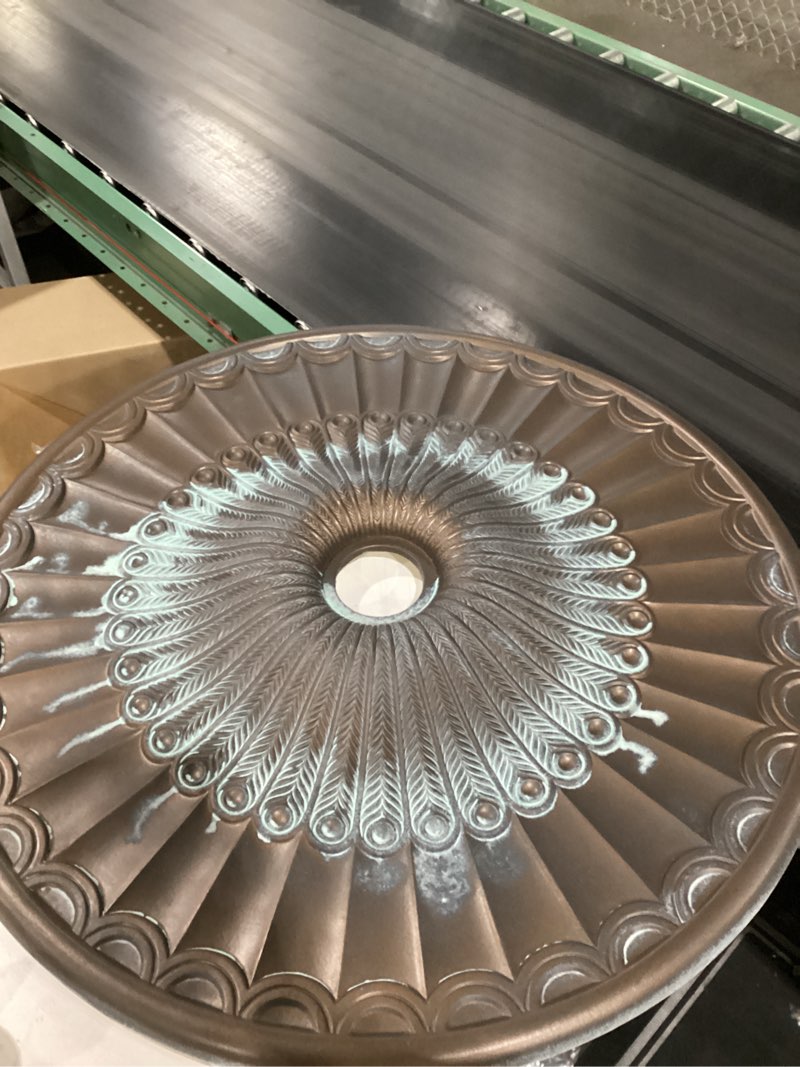 Bronze blue patina finish amazon dropship