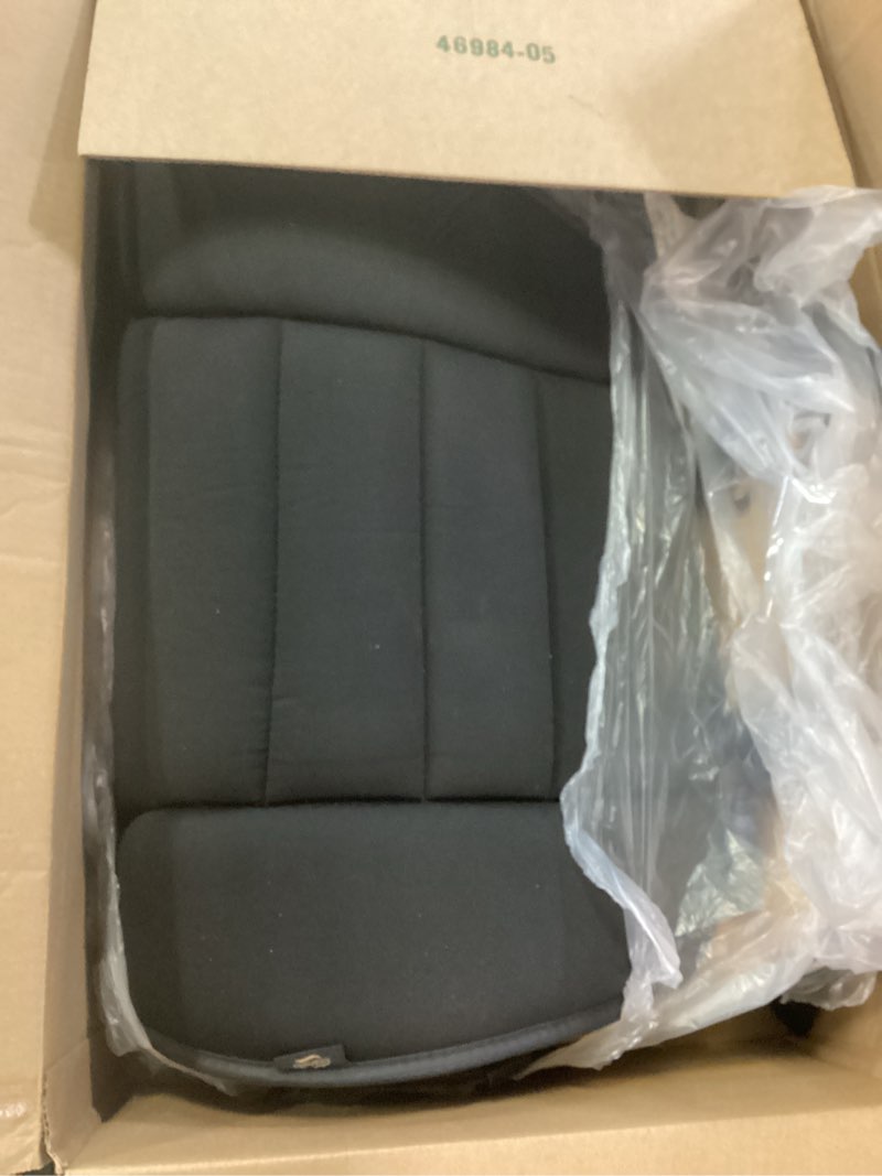 Condition photo showing Good Condition for kingphenix car seat cushion with back support pillow: enhanced comfort memory foam design for pain relief, ideal for drivers and office use - ergonomic lumbar comfort for long sitting - black front black