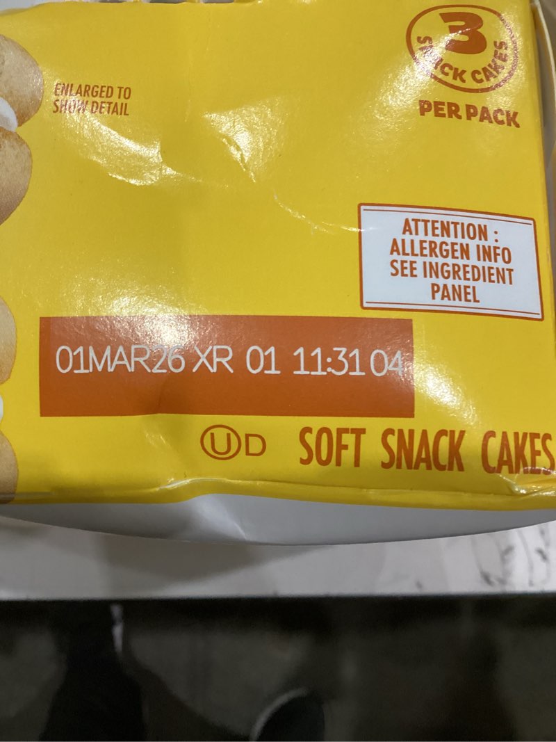 Condition photo showing As Is for OREO Golden Cakesters Soft Snack Cakes, 8-3.03 oz Snack Packs