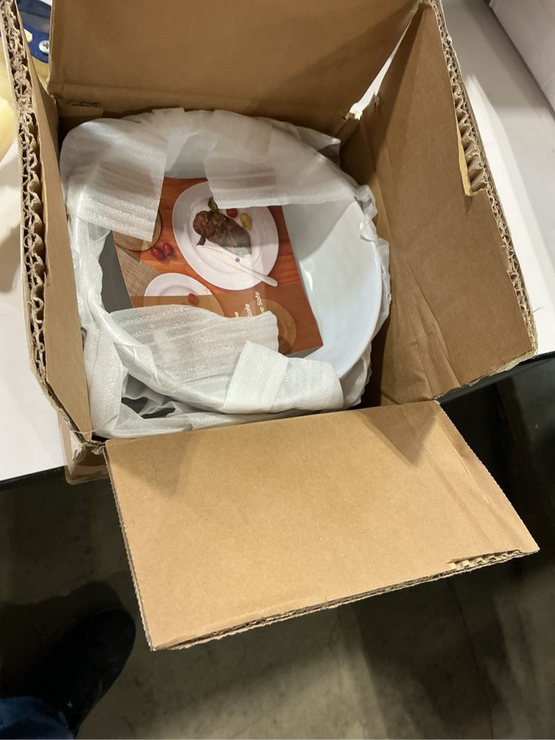Condition photo showing Good Condition for tp 30 oz melamine bowls set of 4, large serving bowls for ramen, pasta, salad, and soup, unbreakable and lightweight, dishwasher safe for daily kitchen use, white