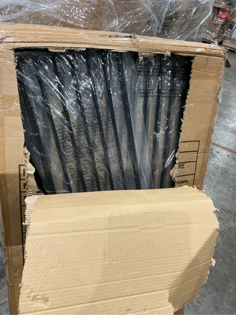 Condition photo showing Good Condition for 57" extra tall pet gate for cats dogs-57.5"-62.2" extra wide cat gate for doorways and stairs-1.37" ultra narrow spacing pressure mounted dog gate with one-handed operation(57.5"-62.2") black 57.5"-62.2"