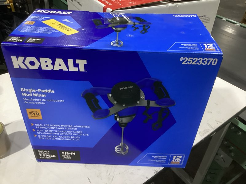 Condition photo showing Good Condition for Kobalt Mud mixer 1.9 -HP Concrete Mixers